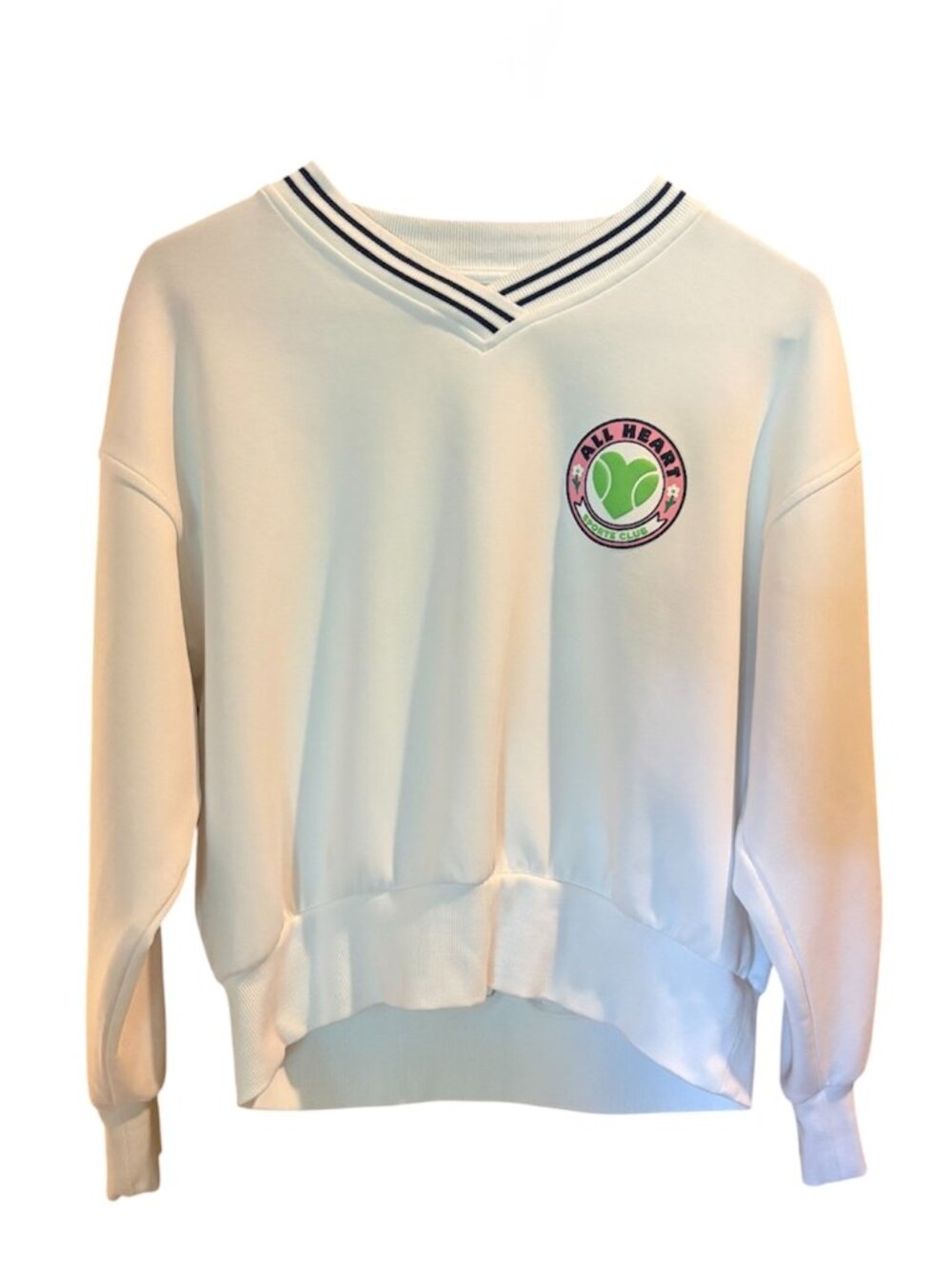 Old Navy Active Girls All Heart Sports Club Tennis Crewneck Sweatshirt XL